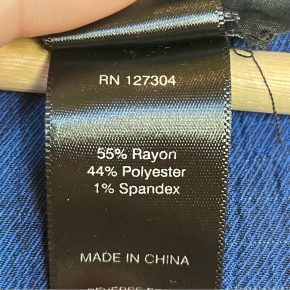 Ali Miles•Navy Cowl Neck Blouse•Sz PL - Picture 3 of 6